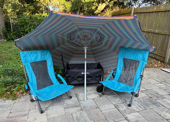 Hot Tub! Serene Coastal Walk To Vilano Beach 2 Bedrooms & 2 Acs St. Augustine